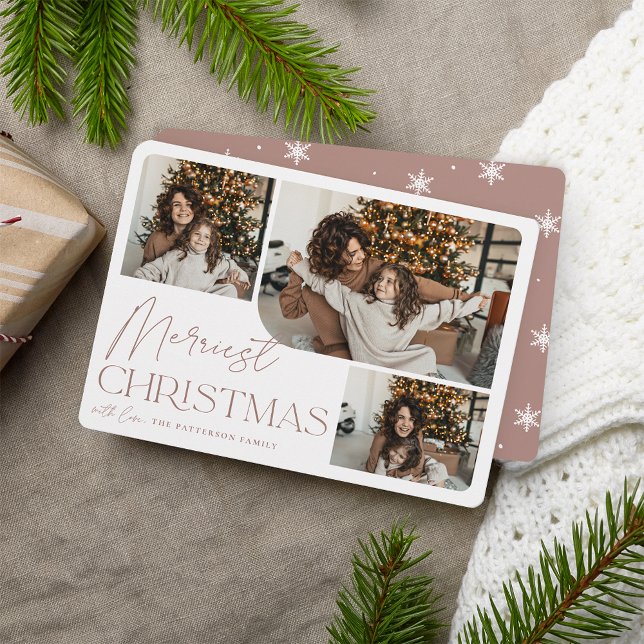 Festive Greeting | Merriest Christmas Photo Holiday Card (Creator Uploaded)