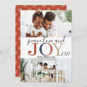 Festive Greetings 2 Photo Christmas  Holiday Card