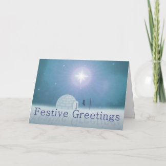 Festive Greetings Christmas Card