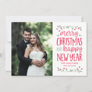 Festive Greetings Christmas Holiday Photo Cards