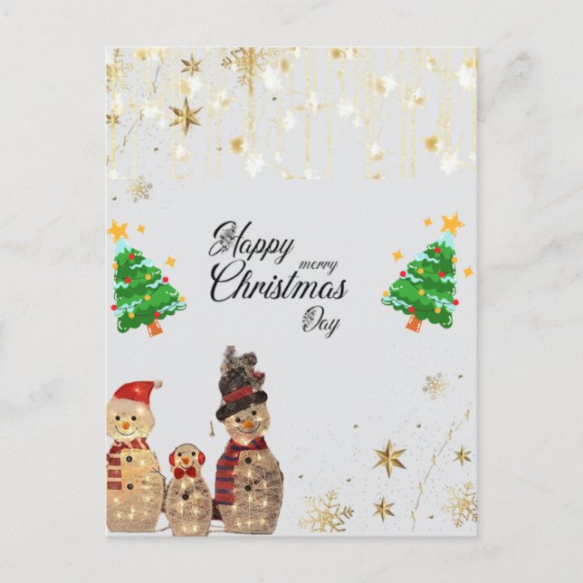 Festive Greetings: Holiday Postcard Design Sale (Front)