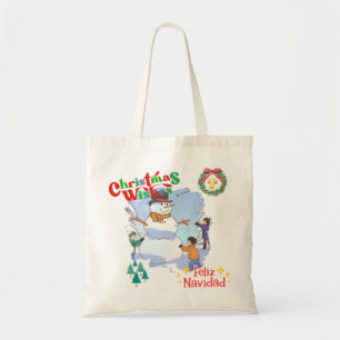 Festive greetings tote bag