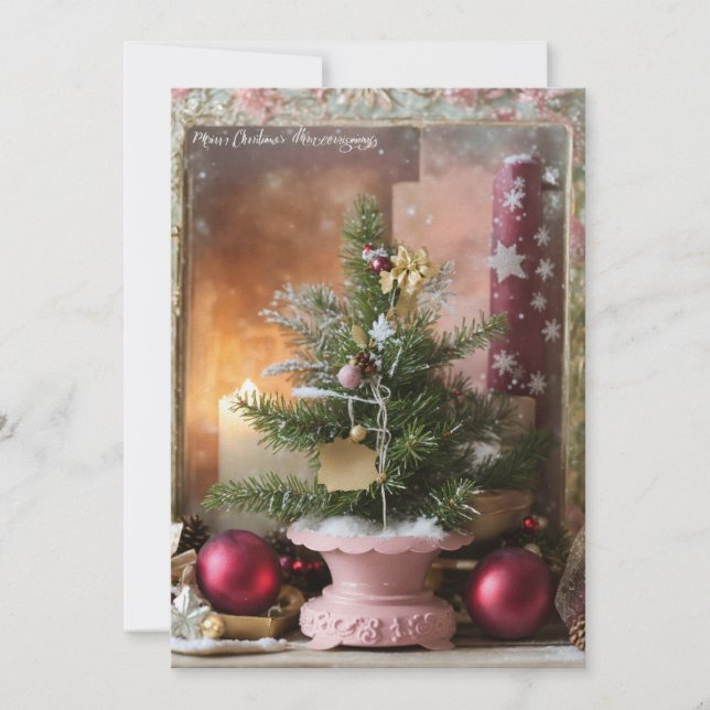 "Festive Greetings Unleashed: Exclusive Christmas  Holiday Card (Front)