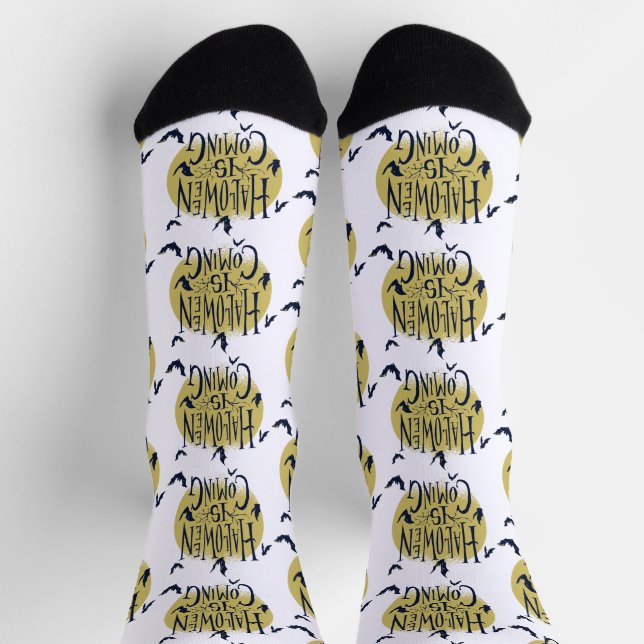 Festive Halloween Collection - Halloween is Coming Socks (Top)