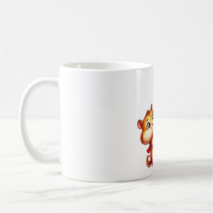 Festive Hamster and Christmas Tree Coffee Mug