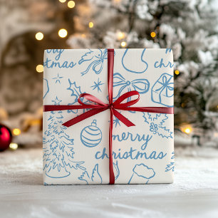 Festive Hand Drawn Christmas Wrapping Paper
