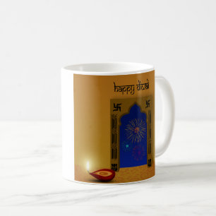 Festive Happy Diwali Fireworks - Mug