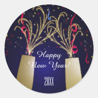 Festive Happy New Year's Sticker