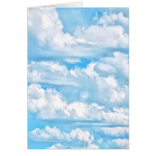 Festive Happy Sunny Clouds Background