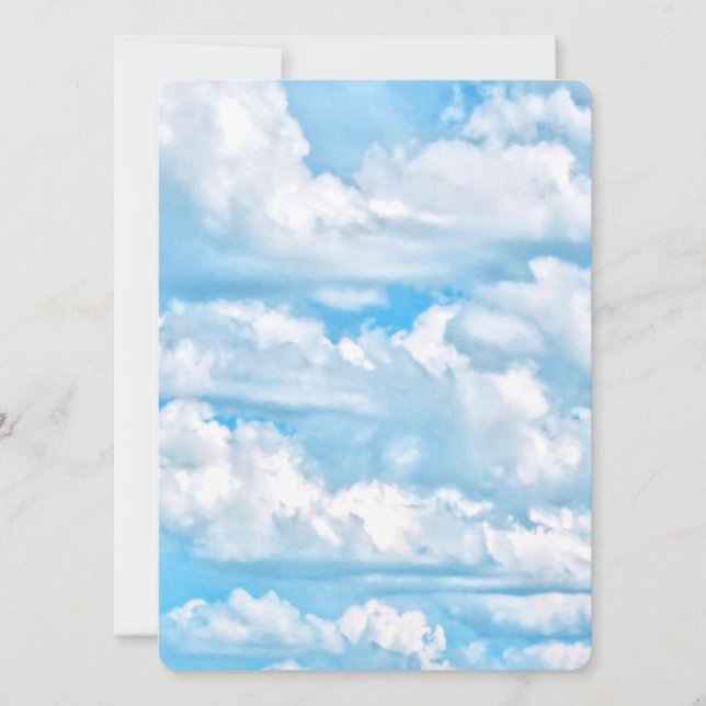 Festive Happy Sunny Clouds Background (Front)