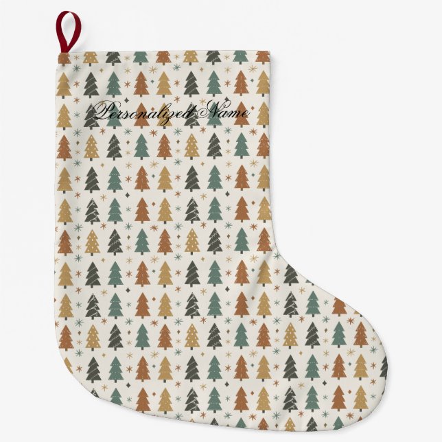 Festive Harmony Large Christmas Stocking (Front)