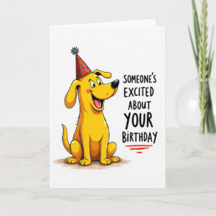 Festive Hat Puppy Card