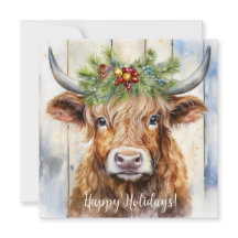 Festive Highland Cow Christmas