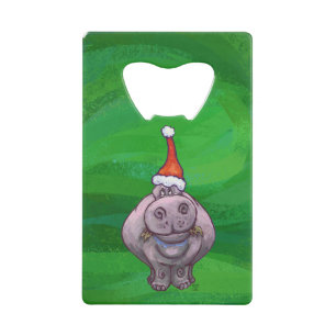 Festive Hippo On Green