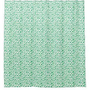 Festive Holiay Christmas Green Hibiscus Flowers Fl Shower Curtain