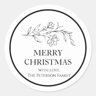 Festive Holiday Botanical Sticker