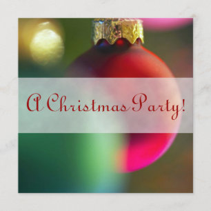 Festive Holiday Christmas Decoration Invitations