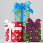 Festive Holiday Cocktail Party Christmas Drinks Wrapping Paper Sheet<br><div class="desc">This design may be personalised by choosing the Edit Design option. You may also transfer onto other items. Contact me at colorflowcreations@gmail.com or use the chat option at the top of the page if you wish to have this design on another product or need assistance with this design. See more...</div>