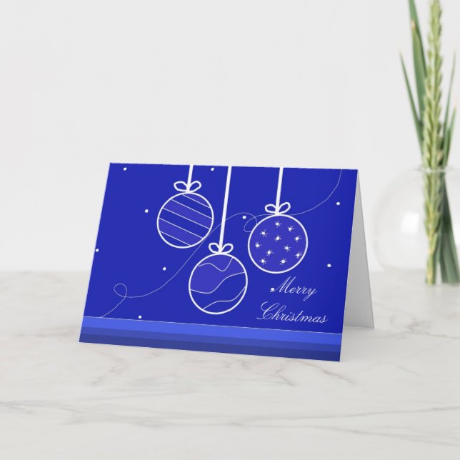 Festive Holiday Decorations Card (Front)
