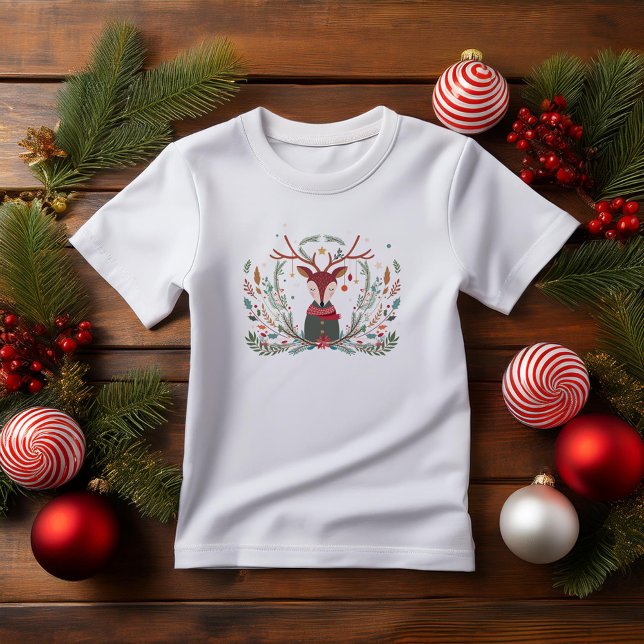 Festive Holiday Deer T-Shirt (Creator Uploaded)