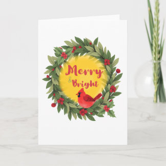 Festive Holiday Folded Greeting Card