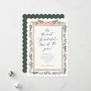 Festive Holiday Frame Christmas Card