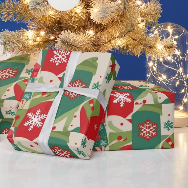 Festive Holiday Gift Wrap (Holidays)