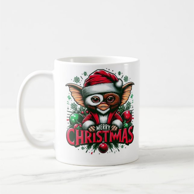 "Festive Holiday Greeting: Merry Christmas 🎄 Coffee Mug (Left)