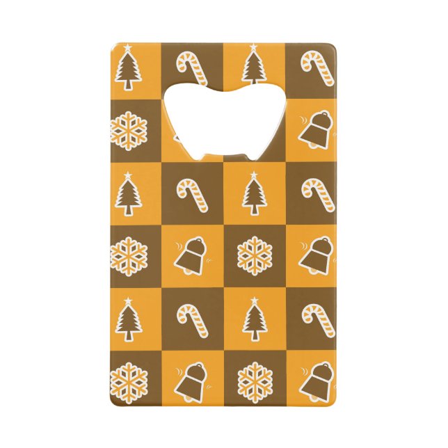 Festive Holiday Grid Pattern (Front)