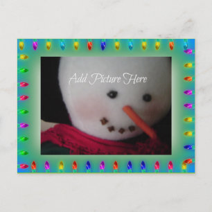 Festive Holiday Lights Photo Card
