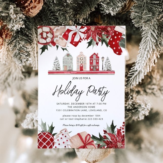 Festive Holiday Party  Invitation (Creator Uploaded)