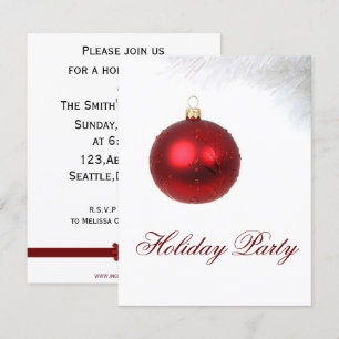 festive Holiday Party Invitations