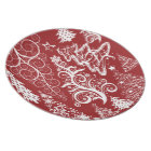 Festive Holiday Red Christmas Tree Xmas Pattern