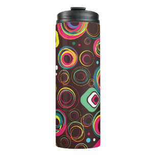 Festive holiday, seamless texture thermal tumbler