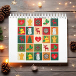 Festive Holiday Season Christmas Celebration  Calendar<br><div class="desc">Celebrate the joy of the season with this festive holiday design, created to capture the warmth, charm, and beauty of Christmas traditions. The artwork combines timeless seasonal elements with a cheerful and modern aesthetic, making it perfect for those who love spreading holiday cheer. Its elegant style highlights the festive spirit...</div>