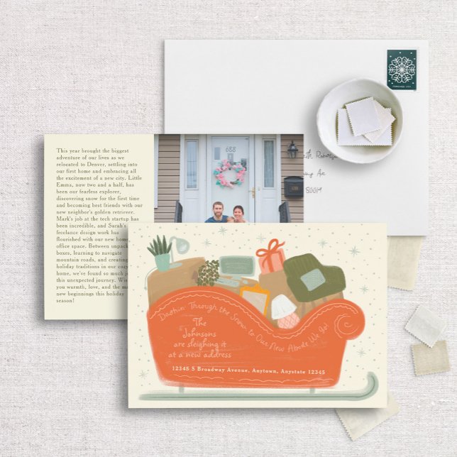 Festive Holiday Sleighin' It Moving Announcement (Creator Uploaded)