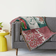 Festive Holiday Throw Blanket - Christmas
