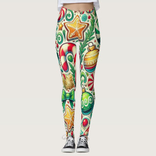 Festive Holiday Treats Women's Christmas Leggings