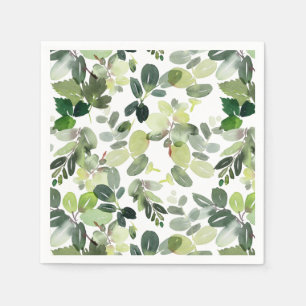 Festive Holly Berry Christmas Holiday Party Napkin