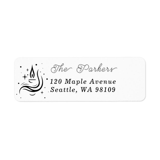 Festive Holly Berry Christmas Return Address Label (Front)