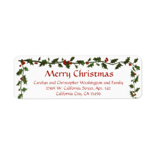 Festive Holly Greenery Simple Christmas Elegant