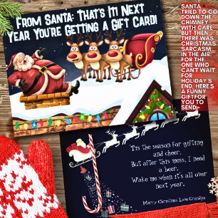 Festive Humour Funny Sarcastic Christmas Card