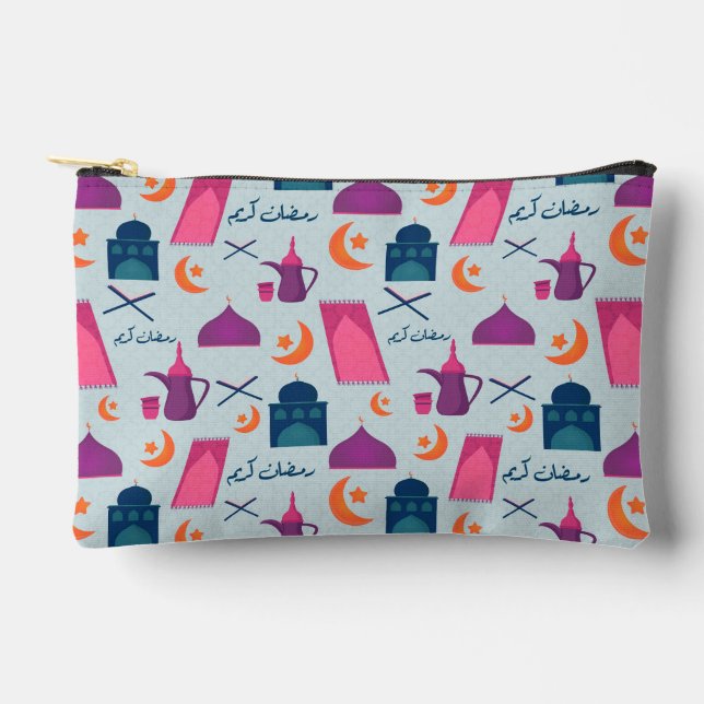 Festive Islamic Ramadan Design Accessory Pouch (Front)