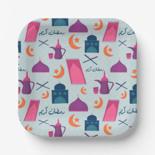 Festive Islamic Ramadan Design Paper Plate