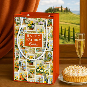 Festive Italian Pattern Small  Gift Bag