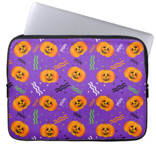 Festive Jack-O'-Lantern Laptop Sleeve