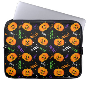 Festive Jack-O'-Lantern Laptop Sleeve
