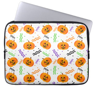 Festive Jack-O'-Lantern Laptop Sleeve