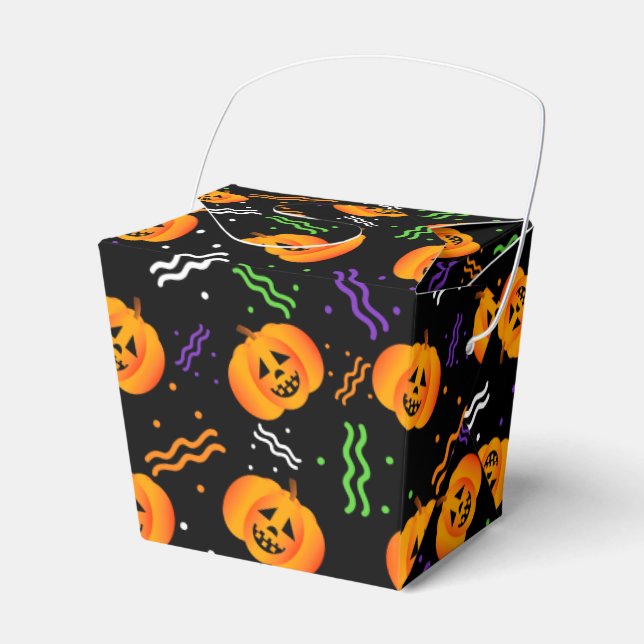 Festive Jack-O'-Lanterns Favour Box (Front Side)