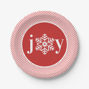 Festive Joy Holiday Paper Plates